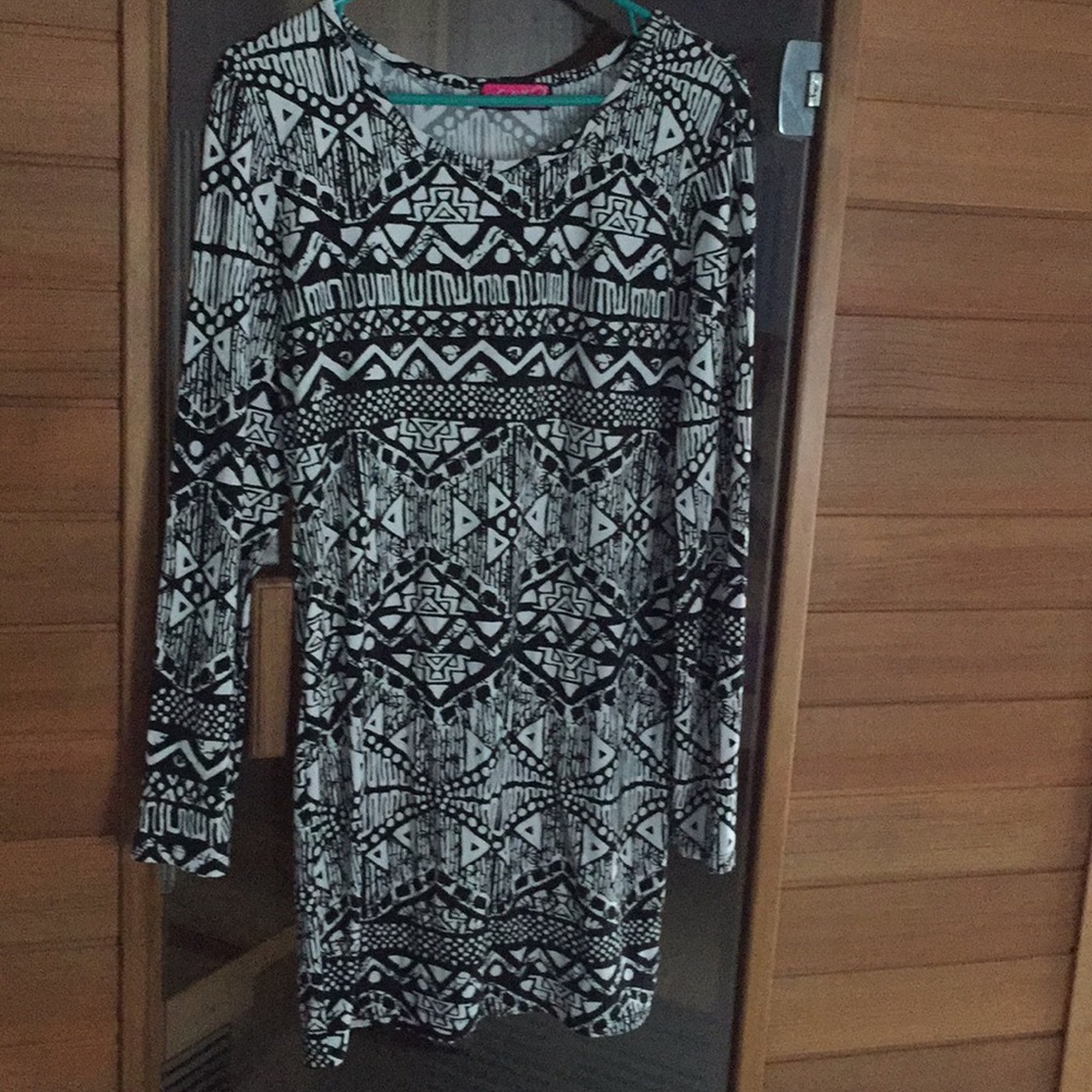 Little black and white dress